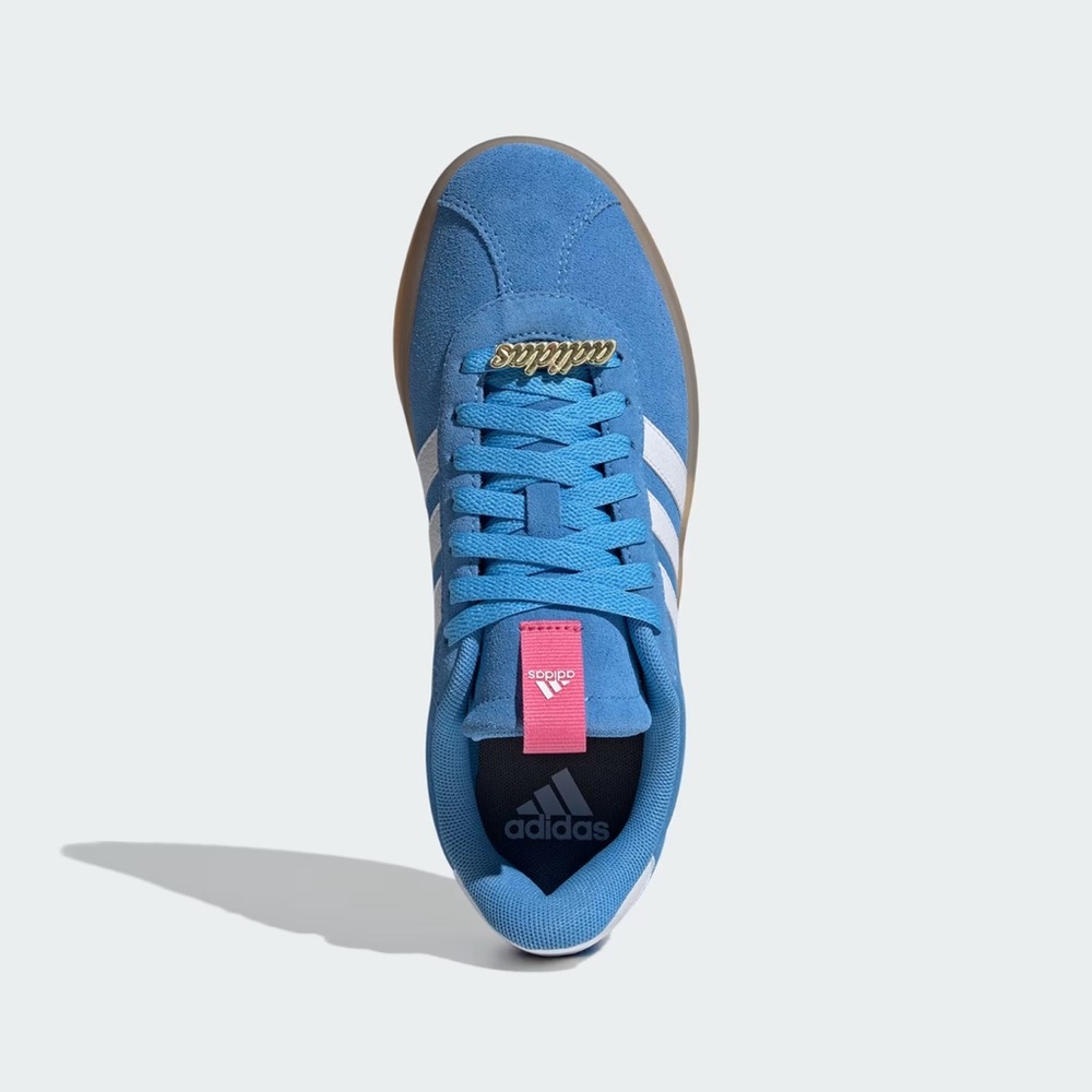 Adidas Women's VL Court 3.0 Shoes, Style# ID9074, Size 8.5, Blue Burst Gum